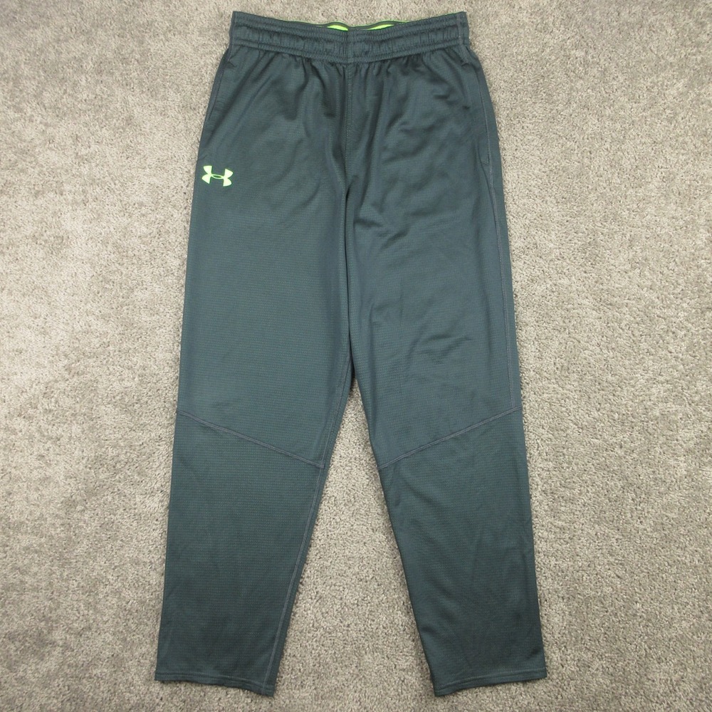 Under Armour Sweatpants‎ Mens Large Green Thermal ColdGear Fitted Outdoor Base